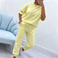 ⏳Time-limited Special⏰Women's Casual Solid Color Top & Pants Set