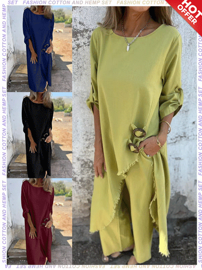 🎉Women's Irregular Dress and Loose Fit Pants