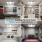 🌀💡2-in-1 LED Ceiling Fan Light – Dual Cooling, Ultra Bright, Tool-Free Install