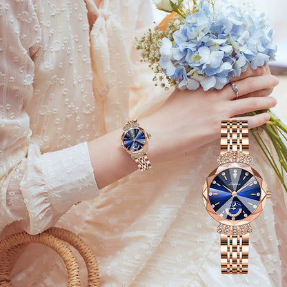 🎀49%OFF New Year Sale🎀Fashionable Diamond Moon Star Watch for Women