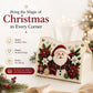 🎄✨ Decorative Beaded Christmas Tissue Box Cover – Elegant Santa, Snowman & Reindeer Holiday Decor