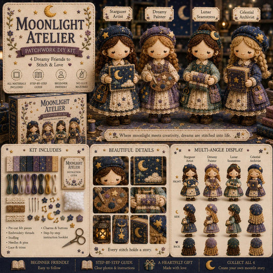 🎁Last Day:69% OFF🧵 Tiny Worlds Collection – Patchwork DIY Kit Series