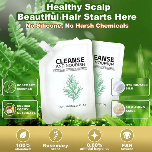 🧴 BUY 2 GET 1 FREE! ✨ Smooth & Glossy Hair Shampoo - Nourishes & Adds Shine, Sulfate-Free Formula for All Hair Types 🌟📦