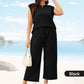 💜 LAST DAY PROMOTION - 49%OFF 💜 Women's Casual Sleeveless Top & Wide-Leg Pants Set