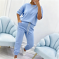 ⏳Time-limited Special⏰Women's Casual Solid Color Top & Pants Set