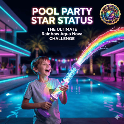 🌈Bright Rainbow LED Water Pistol | Summer fun that bursts into life as if by magic!✨