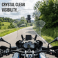 ❄️Summerfresh 50% Off!🏍️Adjustable Motorcycle Wind Deflector – Universal Windscreen Spoiler for Helmet Vibration, Wind Noise & Turbulence