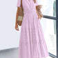 ⏰Hot Sale 49% OFF🎉Women's Lightweight Short Sleeve V Neck Elastic Waist Dress