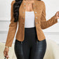 🔥🎁New 49% OFF🔥Women's Faux Suede Collarless Open Front Jacket