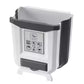 🗑️🔧 Foldable cabinet trash bin – drill-free, bag dispenser, 10L capacity!