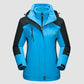 3-in-1 waterproof winter coat, fleece-lined, two-piece suit, ski and hiking jacket with hood