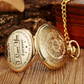 "TO MY SON/ DAUGHTER/ DAD" Quartz Pocket Chain Watch