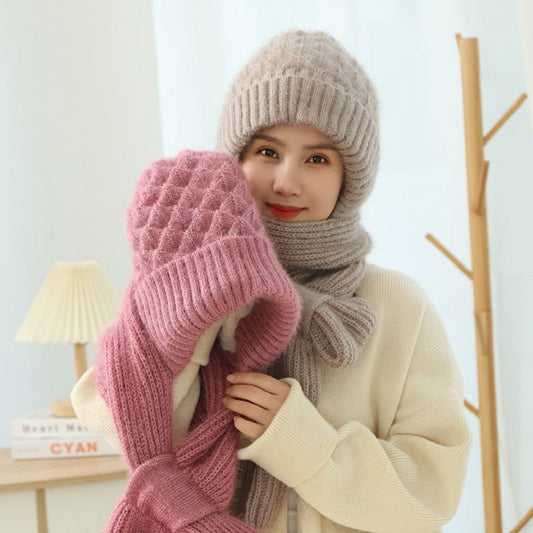 🔥Winter Versatile Knitted Hooded Scarf for Women