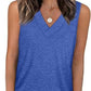 💖LAST DAY SALE: ￡13.99!!🏆Flash Sale🔥Women's Sleeveless V-Neck Slimming Loose Fit Casual Tank Top🎽