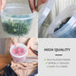 🥬💧 2-in-1 Drain & Store Food Container – Multi-Layer Prep Box for Herbs, Garlic, Ginger & More