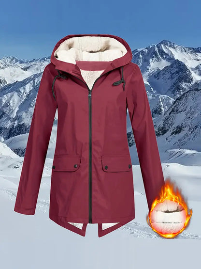 💖Autumn and winter, windproof jacket with long sleeves and hood