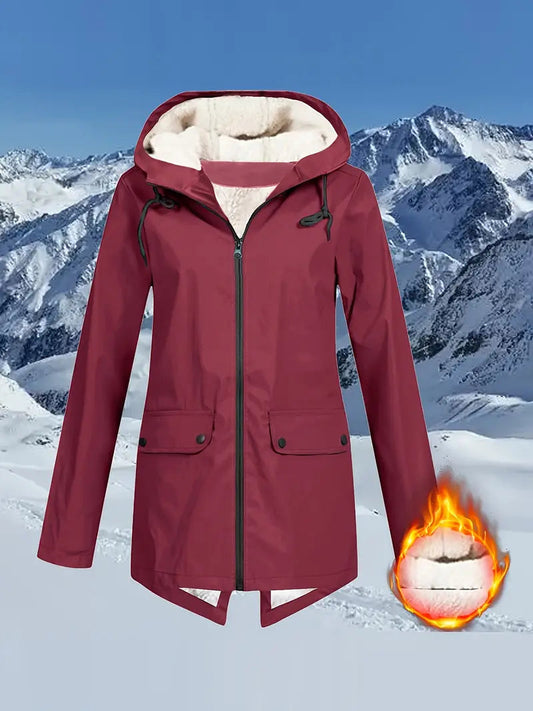 💖Autumn and winter, windproof jacket with long sleeves and hood