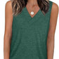 💖LAST DAY SALE: ￡13.99!!🏆Flash Sale🔥Women's Sleeveless V-Neck Slimming Loose Fit Casual Tank Top🎽