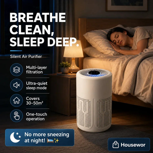 🐾🌬️ Compact Air Purifier – Quiet Filtration for Pet Homes, Dust & Everyday Air