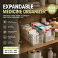 🎁Transparent Expandable Medicine Organizer — expandable, perfect for a tidy medicine cabinet 💊🗄️
