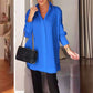 🎁Big Sale 2025🎁💥-Lapel Shirt with Slit