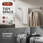 🔥50% off limited time！🥼👚 Create storage space anywhere anytime！Adjustable No-Drill Tension Rod