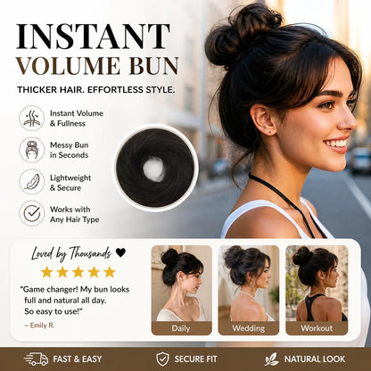 🏆 Temporary promotion: Buy 2, Get 1 free 🔥✨ Create a chic, effortless bun in an instant 💖