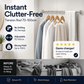 🔥50% off limited time！🥼👚 Create storage space anywhere anytime！Adjustable No-Drill Tension Rod
