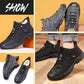 ☃️Spring is coming.✨Men's Faux Wool Lining Leather Sneaker👟
