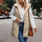 🎅⏰Christmas Pre-Sale sale 49% OFF🔥Great Gift! Women's Fall Reversible Vest Sleeveless Faux Fleece Jacket
