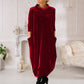 💖Limited Sale 49% OFF💖Round Neck Slimming Long Dress