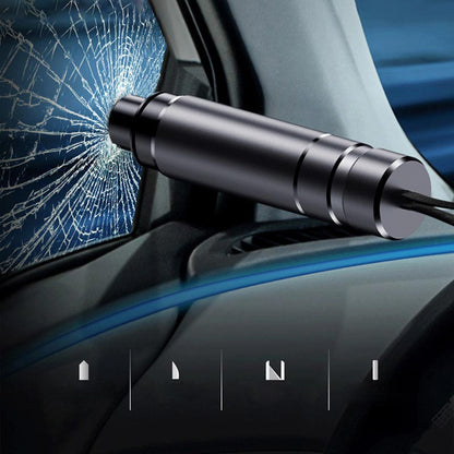 ❄️Summerfresh 50% OFF!🚗2-in-1 Car Emergency Escape Tool – Spring-Loaded Tempered-Glass Window Breaker & Seatbelt Cutter