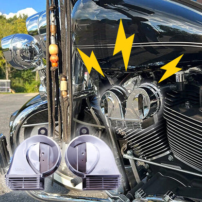 🔥🔥DESIGNED FOR LOUDNESS & DUAL HONKS-Car motorcycle snail horn