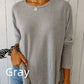 👚Women’s Casual Long Sleeve Solid Color Button T-Shirt