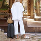 🌸Summer Hot Sale 49%OFF🌸Women's 3/4 Sleeve Capelet Wide-Leg Pants Set