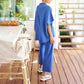 🌸Summer Hot Sale 49%OFF🌸Women's 3/4 Sleeve Capelet Wide-Leg Pants Set