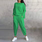 Fashion, Casual ✨Long sleeve with round neck ＆ pants 2-piece set