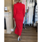 🔥Women's Sexy Red Long Sleeve Lapel Dress