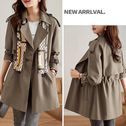 🌸Limited time special offer🎁Women's Slimming Mid-Length Lapel Trench Coat