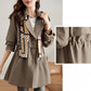 🌸Limited time special offer🎁Women's Slimming Mid-Length Lapel Trench Coat