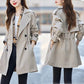 🌸Limited time special offer🎁Women's Slimming Mid-Length Lapel Trench Coat