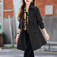 🌸Limited time special offer🎁Women's Slimming Mid-Length Lapel Trench Coat