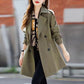 🌸Limited time special offer🎁Women's Slimming Mid-Length Lapel Trench Coat
