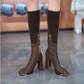 ✨HOT SALE 49% - Fashion Stretch Knitted High Chunky Heel Boots for Women