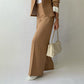 Women's 2 Piece Set: Elegant Stand Collar Jacket and Pants