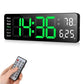 🕐 50% OFF NOW! 📟 Digital clock with temperature, date & automatic daylight saving time – large 16" display, remote control & automatic brightness – perfect for the home 🏠