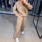 ✨Women’s Round-neck Casual Sports Sweatshirt and Jogger Pants 2-piece Set