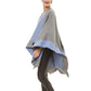 ✨New Arrival✨Women's Elegant Color Block Poncho Wrap for Fall & Winter