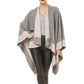 ✨New Arrival✨Women's Elegant Color Block Poncho Wrap for Fall & Winter