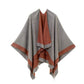 ✨New Arrival✨Women's Elegant Color Block Poncho Wrap for Fall & Winter